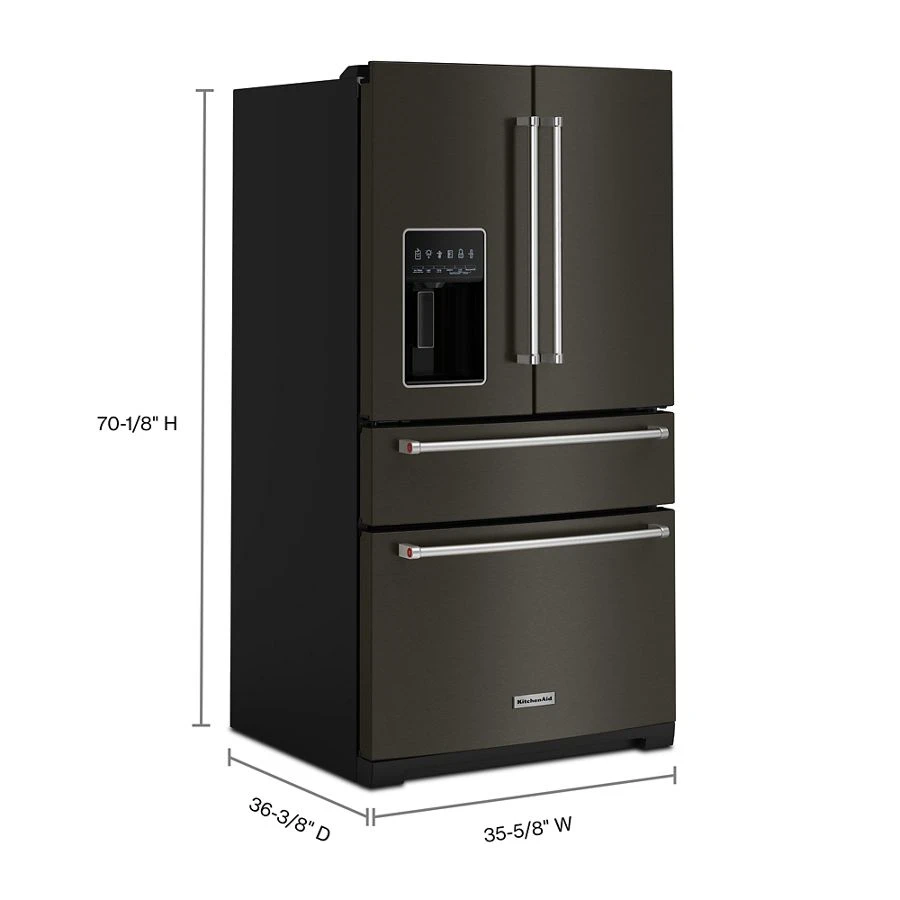 26.2 Cu. Ft. Multi-Door French Door Refrigerator with Platinum Interior view 3