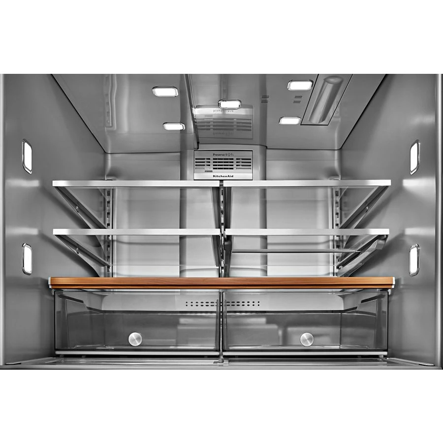 26.2 Cu. Ft. Multi-Door French Door Refrigerator with Platinum Interior view 4