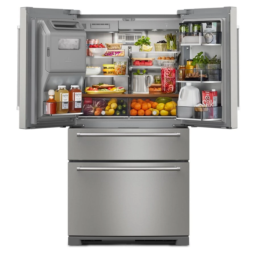26.2 Cu. Ft. Multi-Door French Door Refrigerator with Platinum Interior view 5