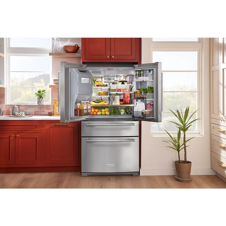 26.2 Cu. Ft. Multi-Door French Door Refrigerator with Platinum Interior view 9