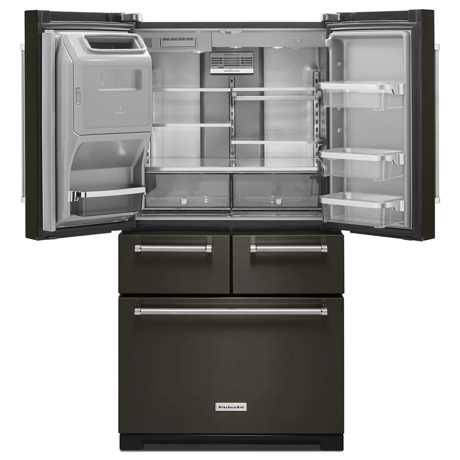 25.8 Cu. Ft. 36" Multi-door Freestanding Refrigerator With Platinum Interior Design And Printshield® Finish KRMF706EBS