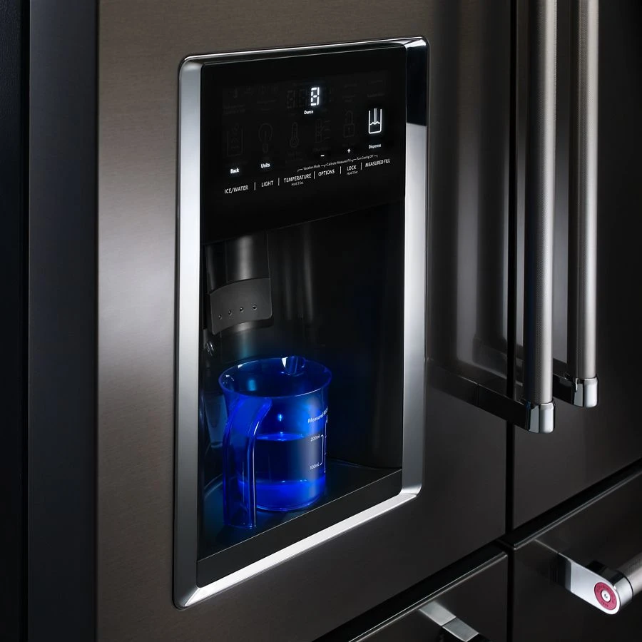 25.8 Cu. Ft. 36" Multi-door Freestanding Refrigerator With Platinum Interior Design And Printshield® Finish KRMF706EBS