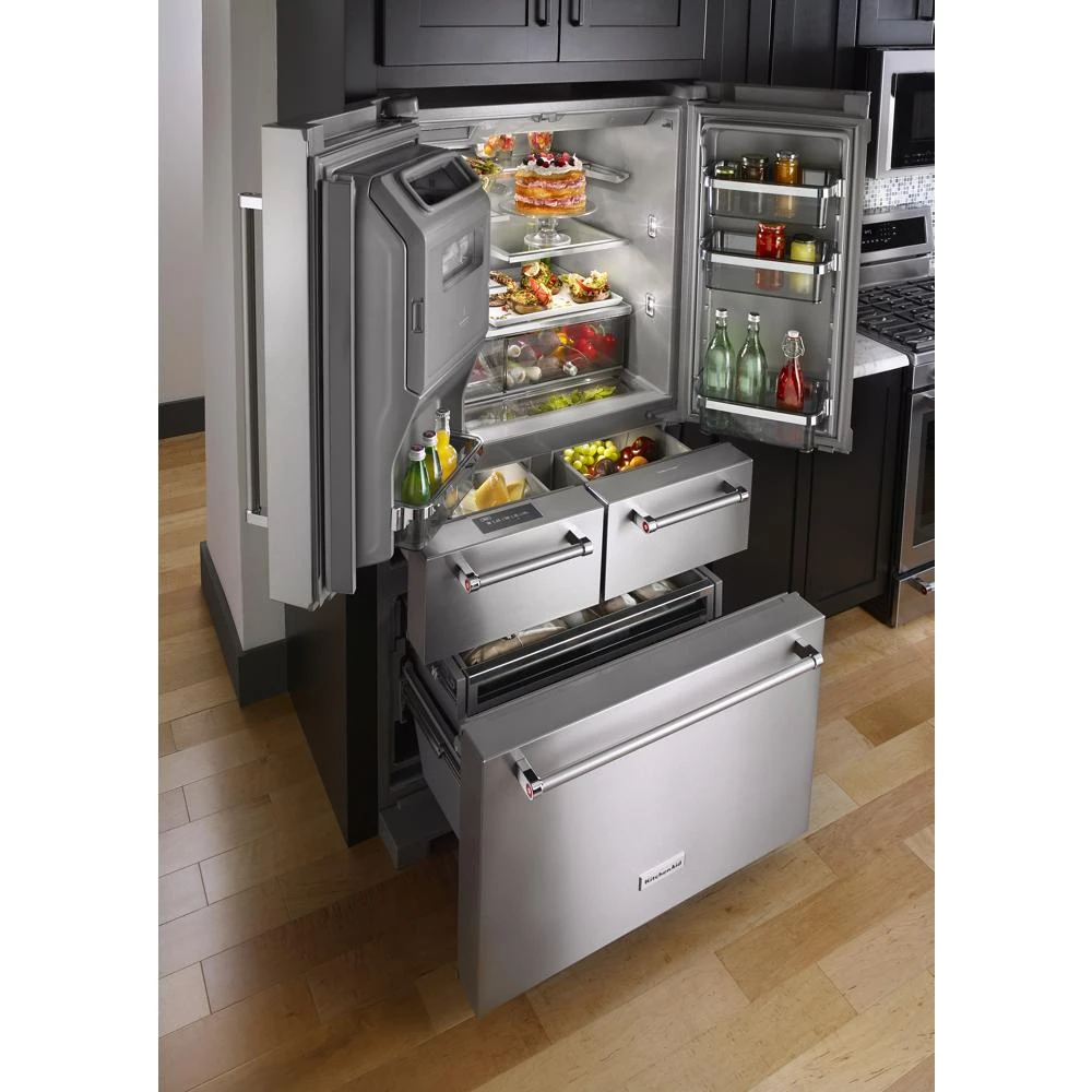 25.8 Cu. Ft. 36" Multi-Door Freestanding Refrigerator with Platinum Interior Design view 9