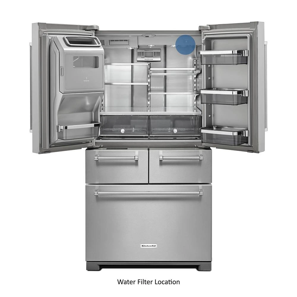 25.8 Cu. Ft. 36" Multi-Door Freestanding Refrigerator with Platinum Interior Design view 4