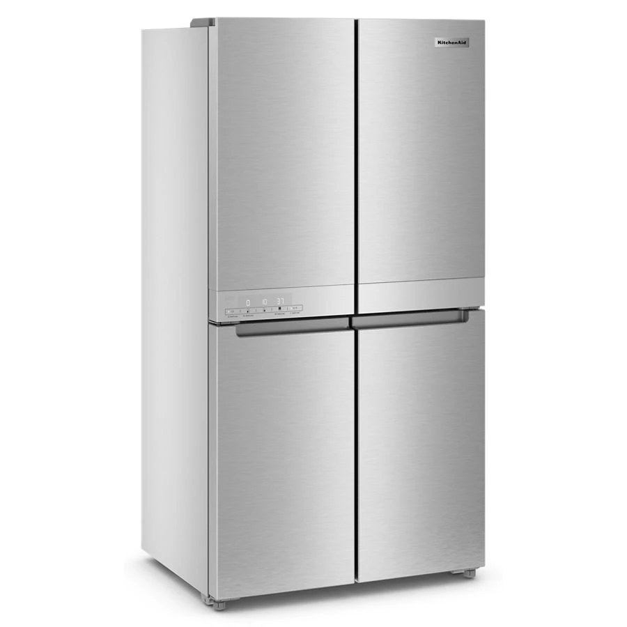 19.4 cu. ft. 36-inch wide Counter-Depth 4-Door Refrigerator with PrintShield® Finish KRQC506MPS