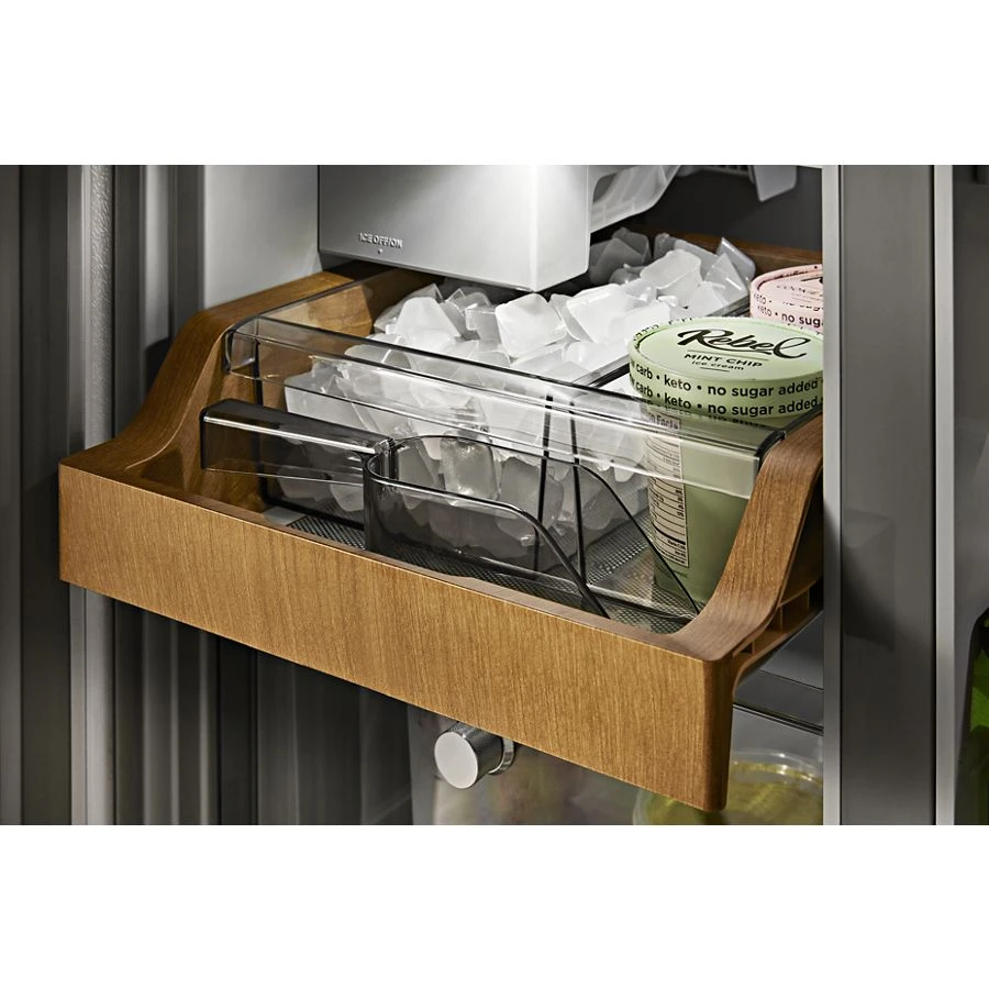 19.4 cu. ft. 36-inch wide Counter-Depth 4-Door Refrigerator with PrintShield® Finish KRQC506MPS