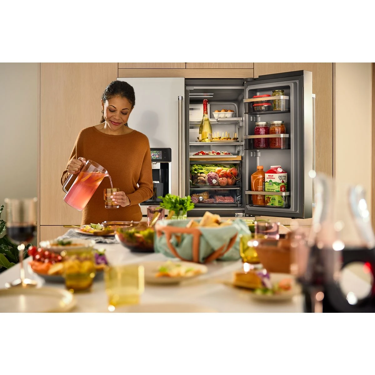 36" Counter-Depth 19.4 Cu Ft 4-Door Refrigerator with Flexible Temperature Zone view 5