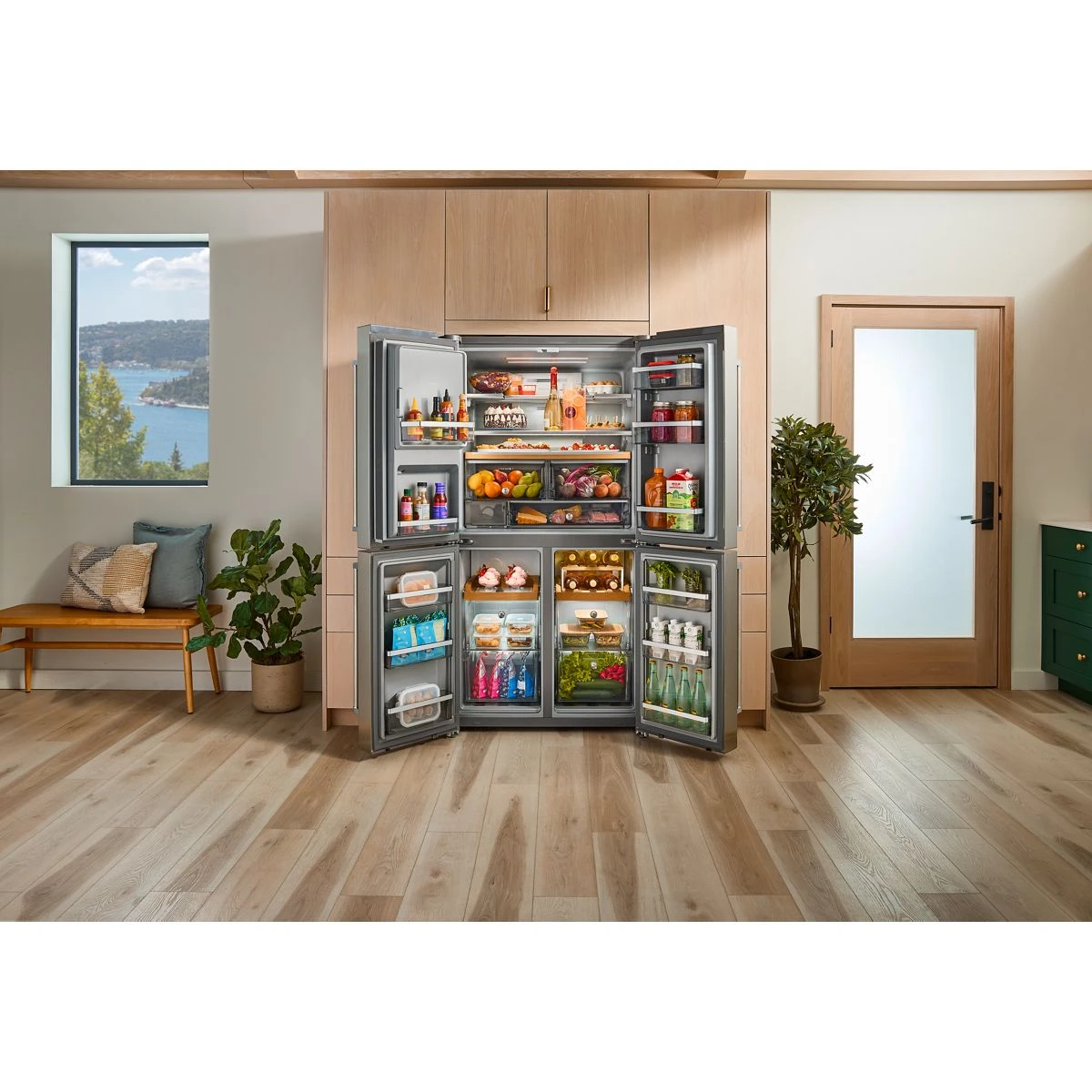36" Counter-Depth 19.4 Cu Ft 4-Door Refrigerator with Flexible Temperature Zone view 6