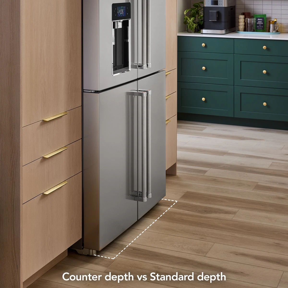 36" Counter-Depth 19.4 Cu Ft 4-Door Refrigerator with Flexible Temperature Zone view 9