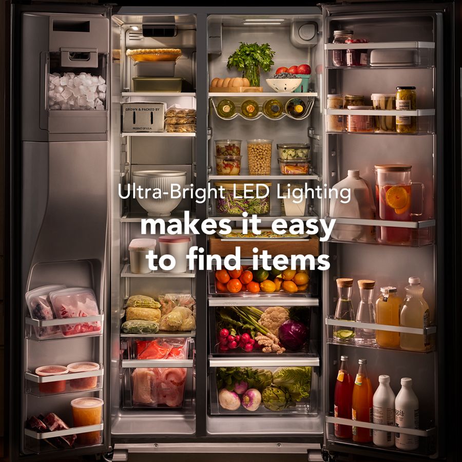 20.8 Cu. Ft. Counter-depth Side-by-side Refrigerator With Exterior Ice And Water Dispenser And Removable Under-shelf Wine Rack KRSC336RPS
