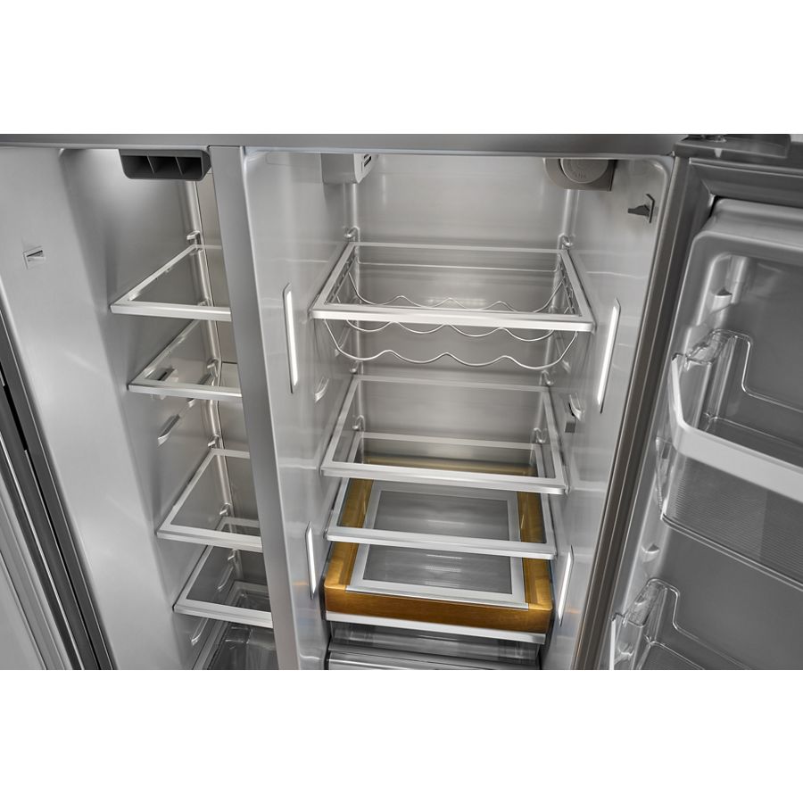 20.8 Cu. Ft. Counter-depth Side-by-side Refrigerator With Exterior Ice And Water Dispenser And Removable Under-shelf Wine Rack KRSC336RPS