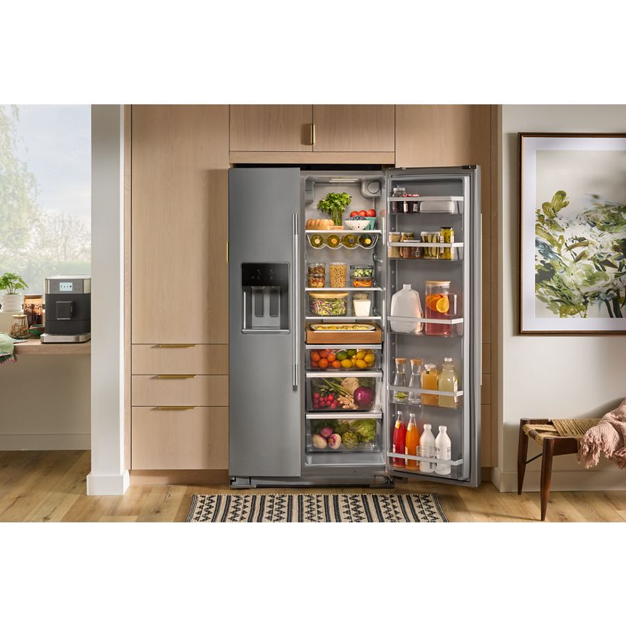 20.8 Cu. Ft. Counter-depth Side-by-side Refrigerator With Exterior Ice And Water Dispenser And Removable Under-shelf Wine Rack KRSC336RPS