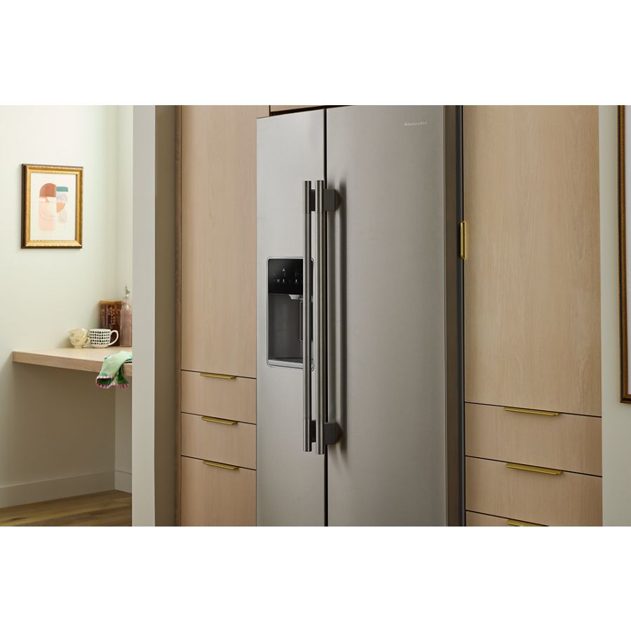 20.8 Cu. Ft. Counter-depth Side-by-side Refrigerator With Exterior Ice And Water Dispenser And Removable Under-shelf Wine Rack KRSC336RPS
