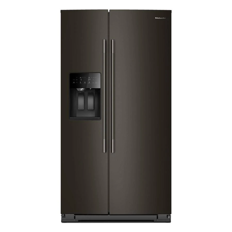 20.8 Cu. Ft. Counter-depth Side-by-side Refrigerator With Exterior Ice And Water Dispenser In Black Ore KRSC536RBE