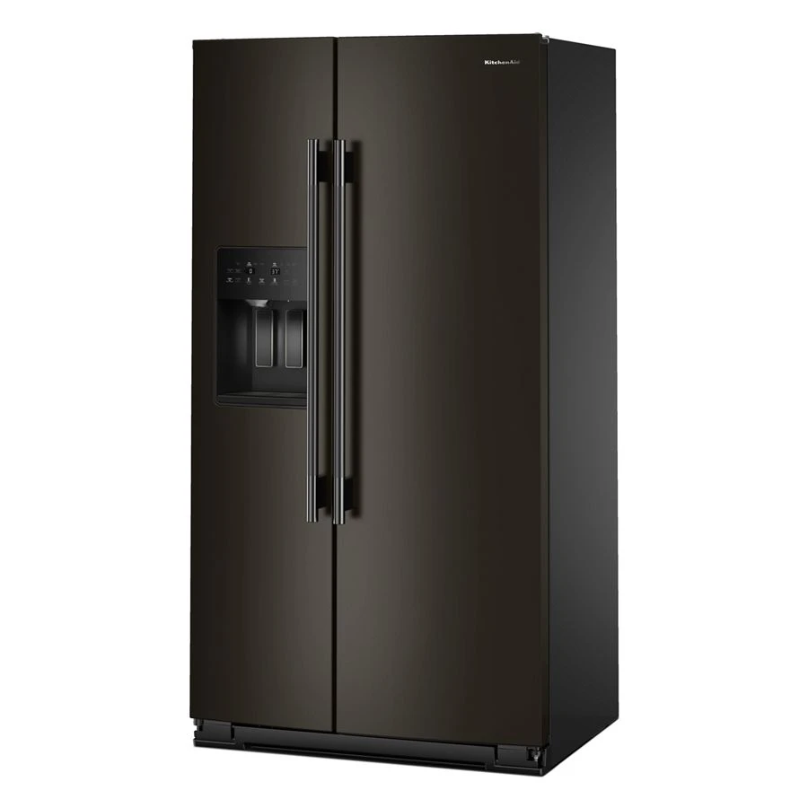 20.8 Cu. Ft. Counter-depth Side-by-side Refrigerator With Exterior Ice And Water Dispenser In Black Ore KRSC536RBE