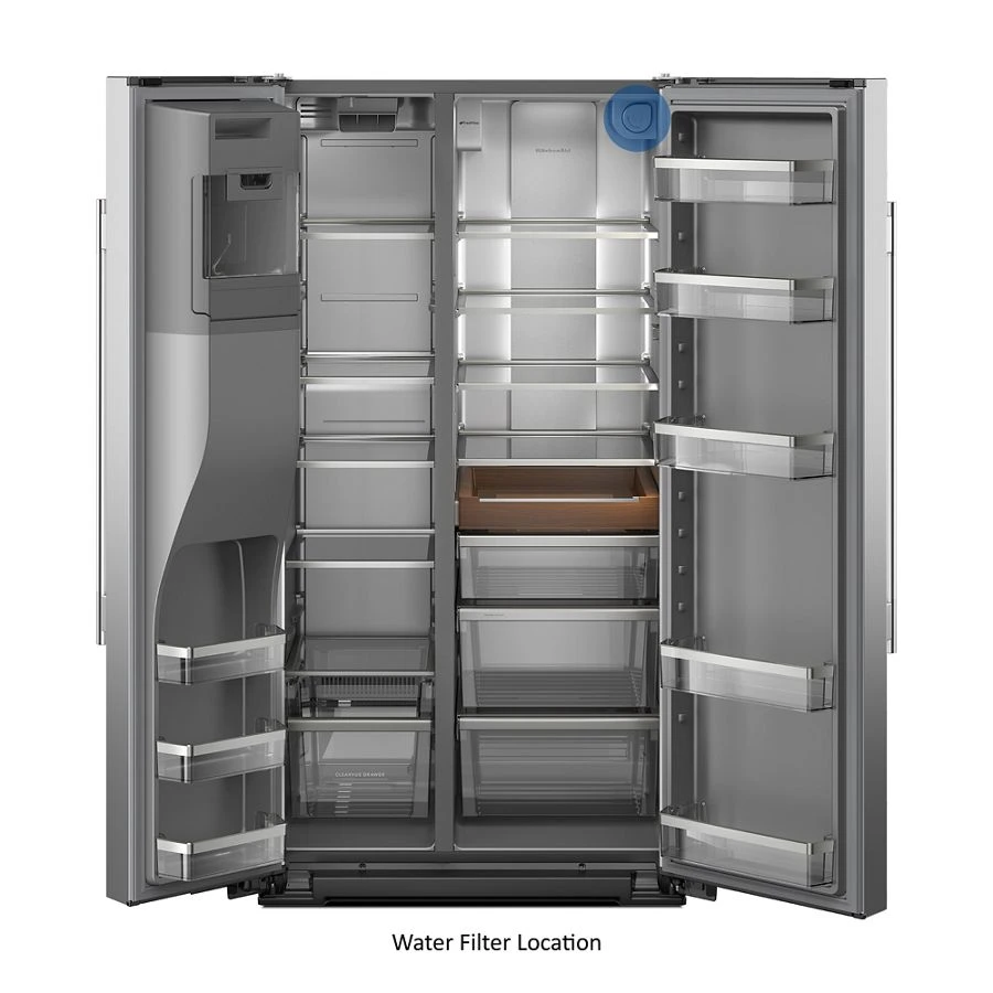 20.8 Cu. Ft. Counter-depth Side-by-side Refrigerator With Exterior Ice And Water Dispenser In Juniper KRSC536RJP