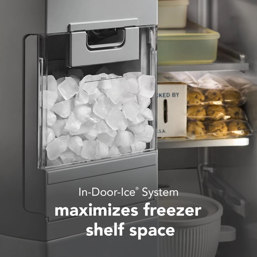 20.8 Cu. Ft. Counter-depth Side-by-side Refrigerator With Exterior Ice And Water Dispenser In Printshield® Finish view 8