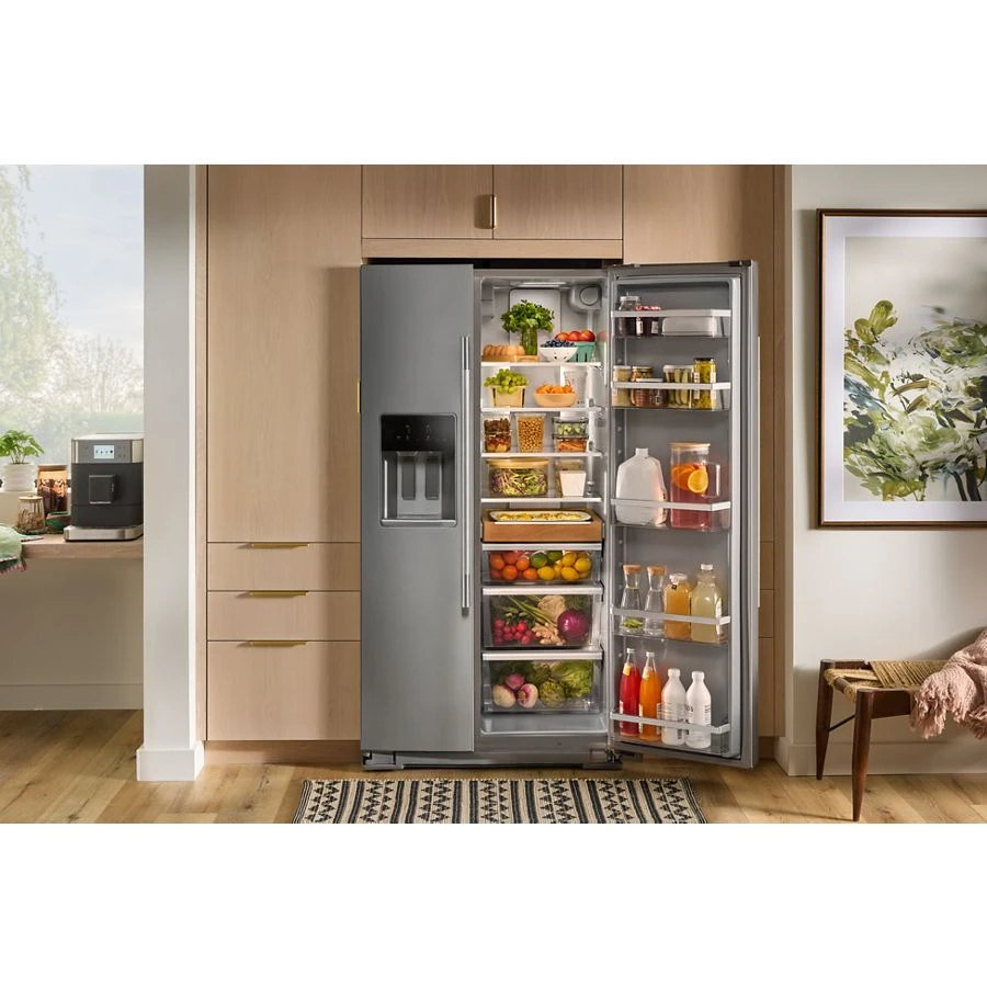 20.8 Cu. Ft. Counter-depth Side-by-side Refrigerator With Exterior Ice And Water Dispenser In Printshield® Finish view 13
