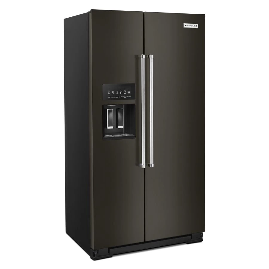 19.9 cu ft. Counter-Depth Side-by-Side Refrigerator with Exterior Ice and Water and PrintShield finish view 2