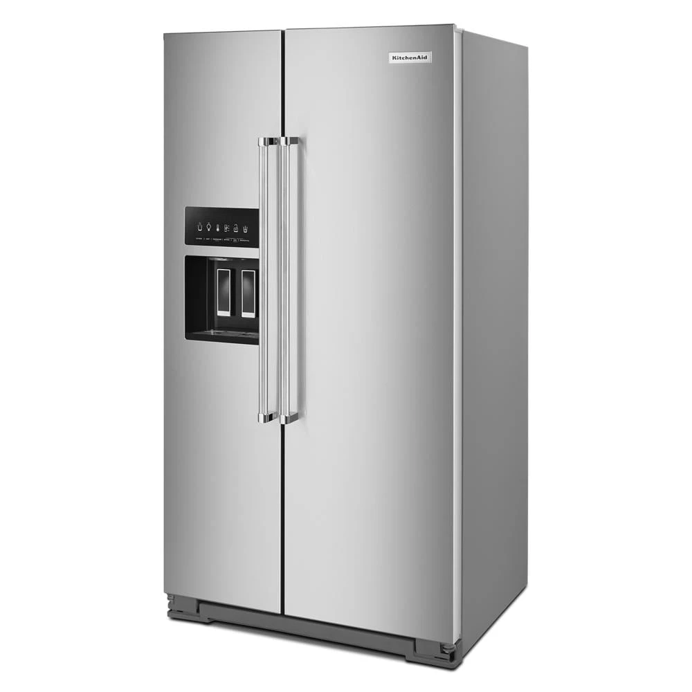 19.9 cu ft. Counter-Depth Side-by-Side Refrigerator with Exterior Ice and Water and PrintShield™ finish KRSC700HPS