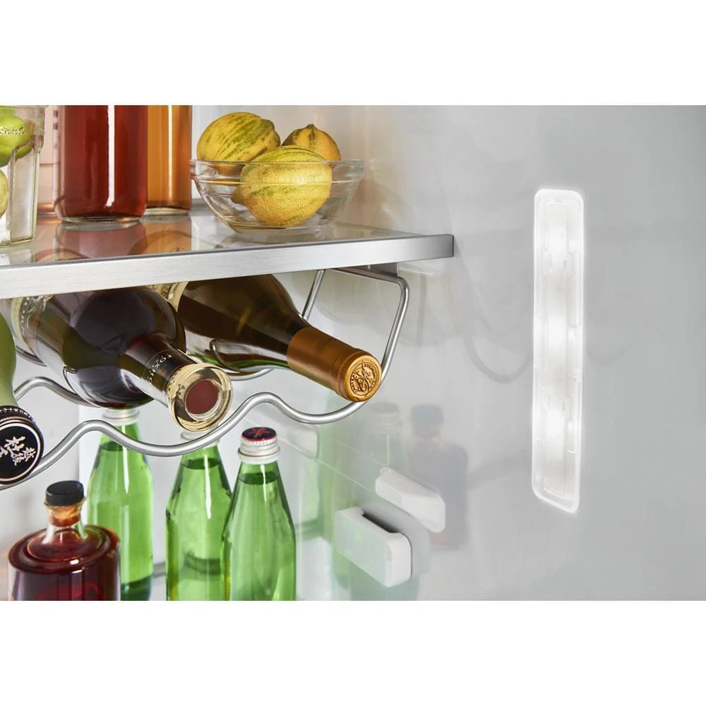 19.9 cu ft. Counter-Depth Side-by-Side Refrigerator with Exterior Ice and Water and PrintShield™ finish KRSC700HPS
