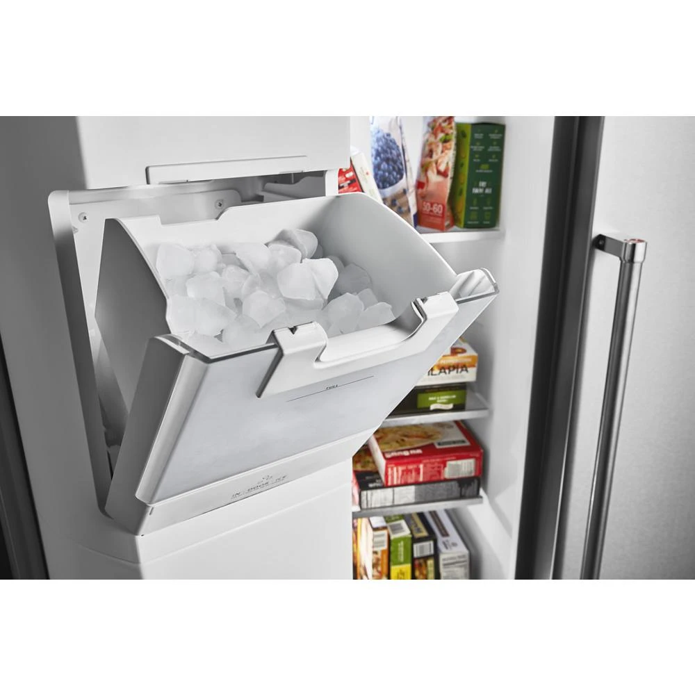19.9 cu ft. Counter-Depth Side-by-Side Refrigerator with Exterior Ice and Water and PrintShield™ finish KRSC700HPS