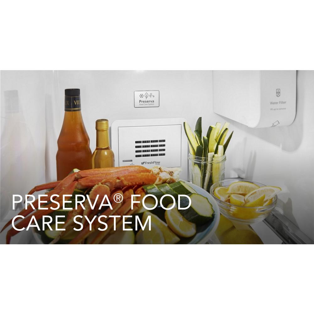 19.9 cu ft. Counter-Depth Side-by-Side Refrigerator with Exterior Ice and Water and PrintShield™ finish KRSC700HPS