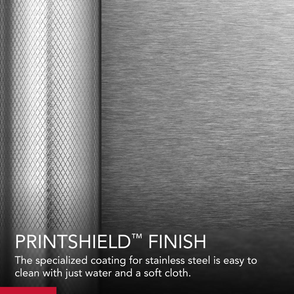 19.9 cu ft. Counter-Depth Side-by-Side Refrigerator with Exterior Ice and Water and PrintShield™ finish KRSC700HPS