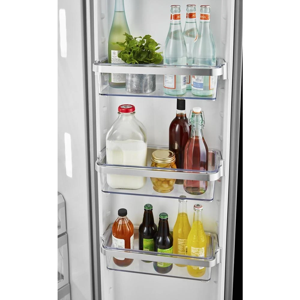 22.6 cu ft. Counter-Depth Side-by-Side Refrigerator with Exterior Ice and Water and PrintShield™ finish KRSC703HPS
