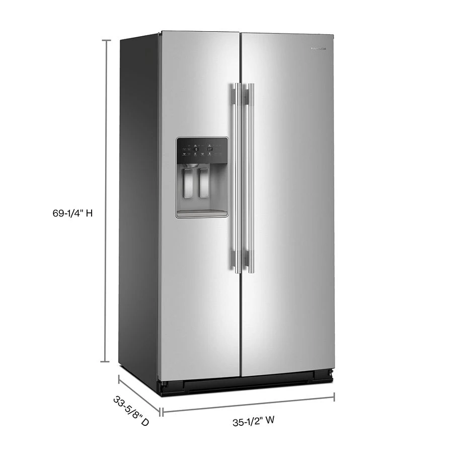 28.7 Cu. Ft. Side-by-side Refrigerator With Panoramic Led Lighting view 4