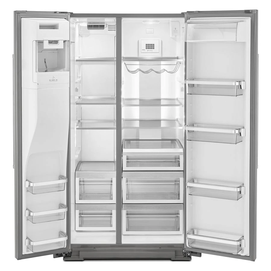 24.8 Cu Ft. Side-by-side Refrigerator With Exterior Ice And Water And Printshield® Finish KRSF705HPS