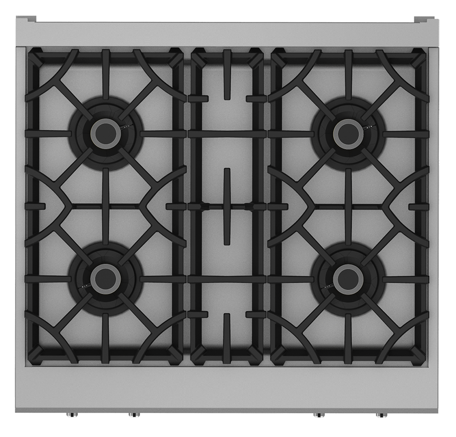 30″ 4-Burner Rangetop – KRT Series KRT304NG1