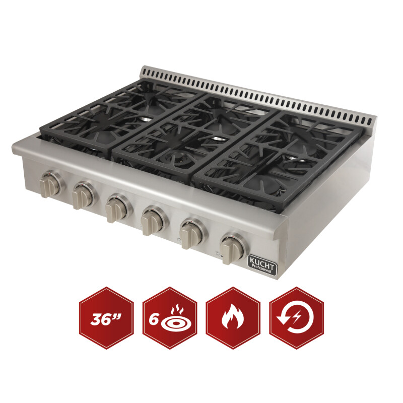 Larger Range Top for Larger Kitchens KRT361GULPK