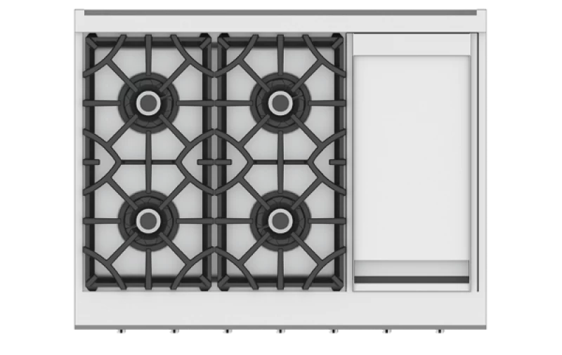36" Rangetop, 4 Burner with Griddle KRT364GDNG, product image 2 of 2
