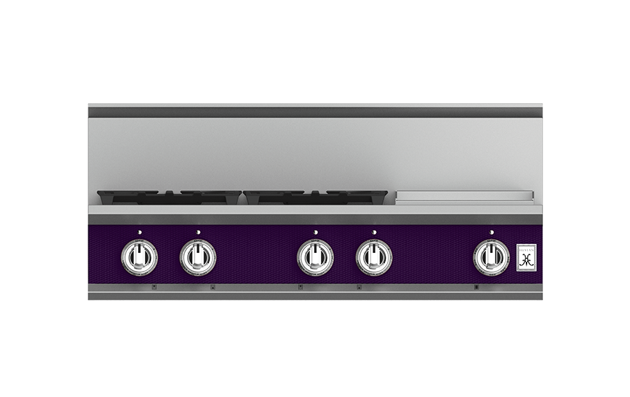 36" 4-Burner Rangetop with 12" Griddle KRT364GDPP