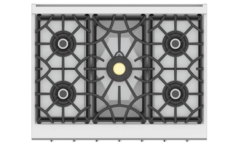 36" Rangetop, 5 Burner KRT365LPWH, product image 2 of 2