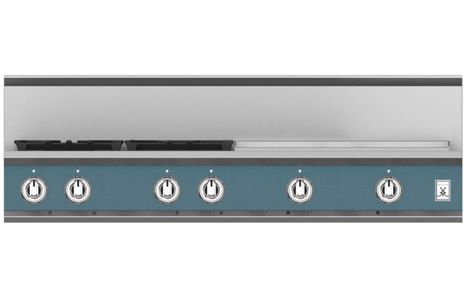 48" 4-Burner Rangetop with 24" Griddle KRT484GDGG