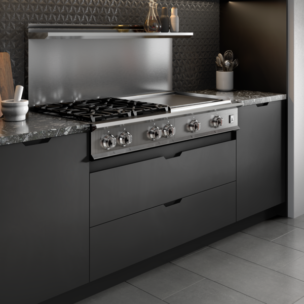 48" 4-Burner Rangetop with 24" Griddle KRT484GDYW