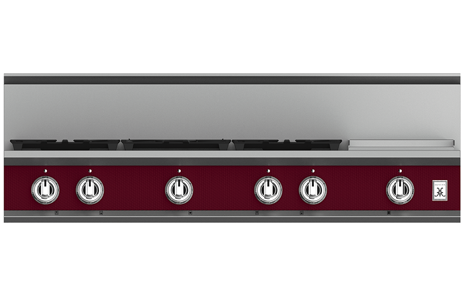 48" 5-Burner Rangetop with 12" Griddle KRT485GDBG