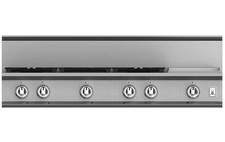48″ 5-Burner Rangetop with 12″ Griddle KRT485GDNG1
