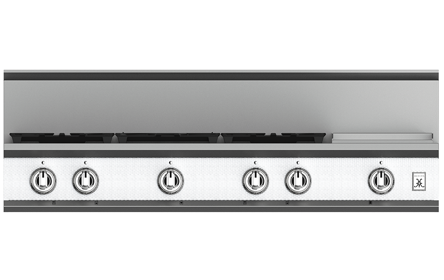 48″ 5-Burner Rangetop with 12″ Griddle KRT485GDNGCC1