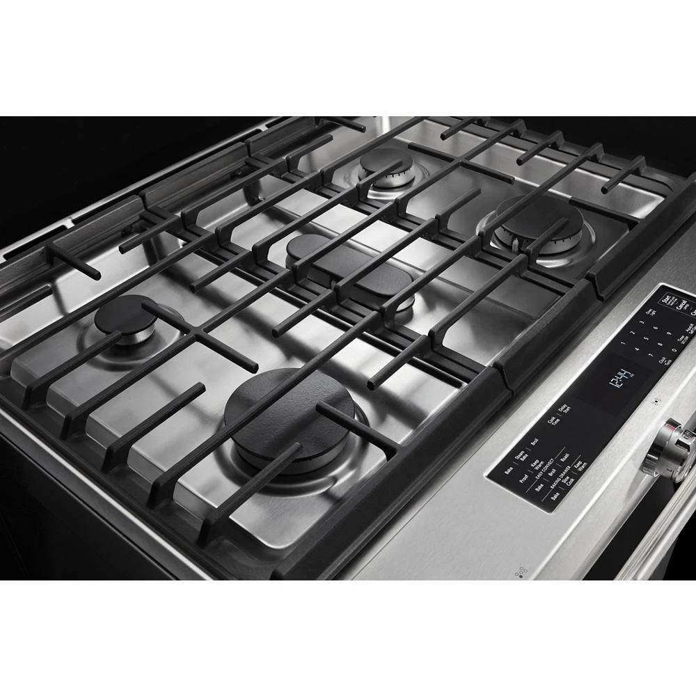 30" 5-Burner Dual Fuel Convection Slide-In Range with Baking Drawer view 18