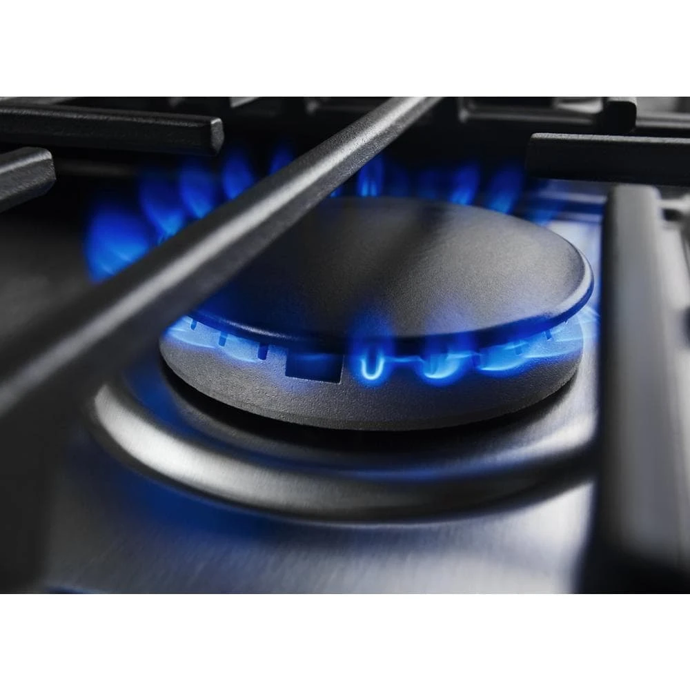30" 4-Burner Dual Fuel Downdraft Slide-In Range view 2