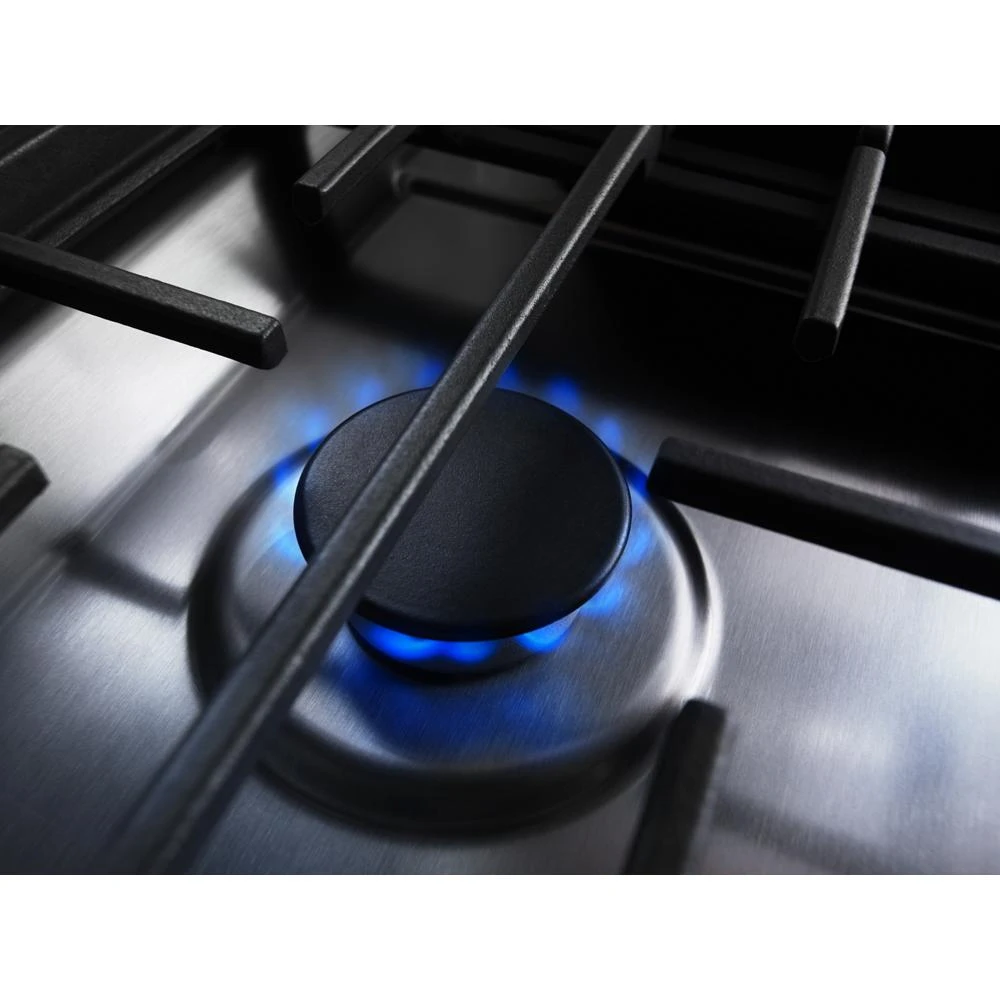 30" 4-Burner Dual Fuel Downdraft Slide-In Range view 3