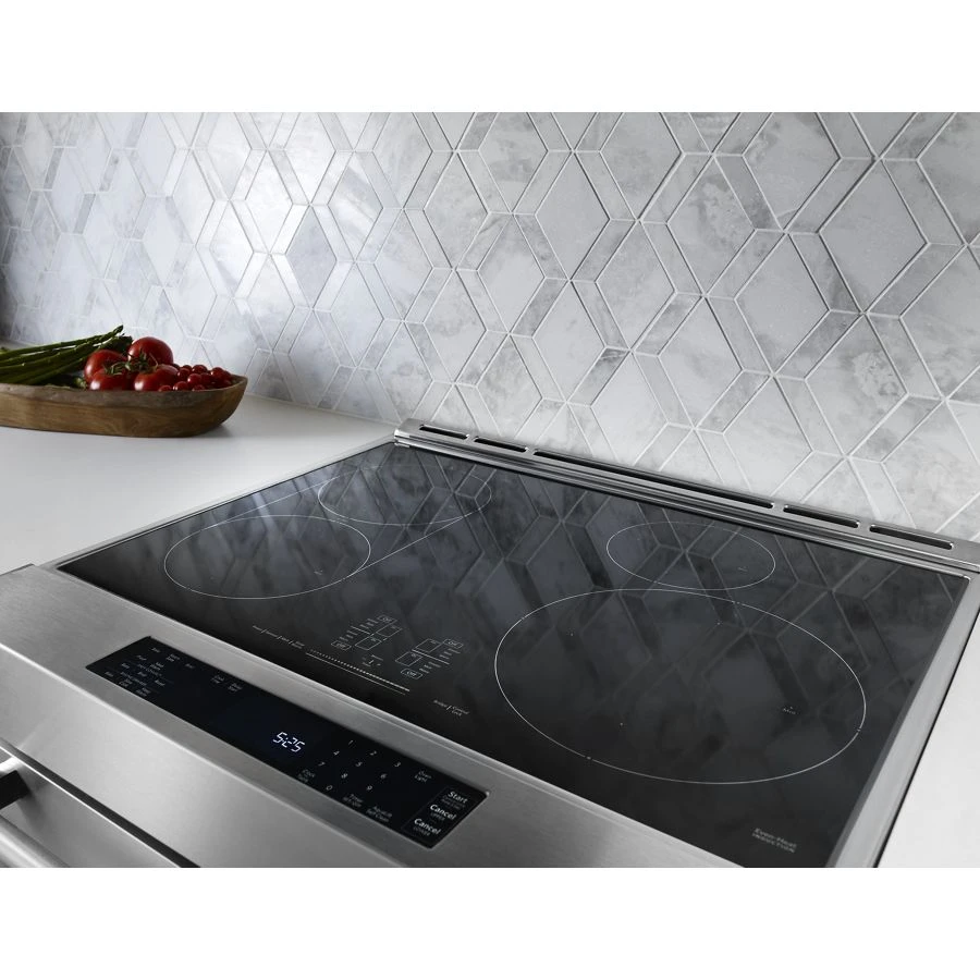 30" 5-Element Electric Convection Slide-In Range with Baking Drawer view 3