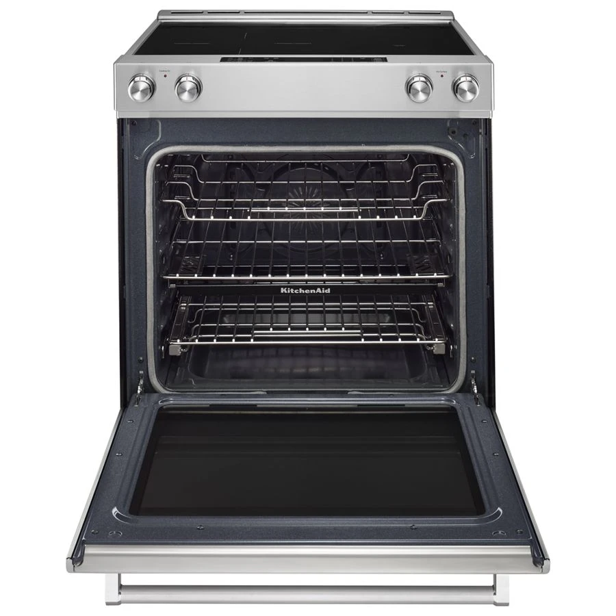 30" 5-Element Electric Convection Slide-In Range with Baking Drawer view 2