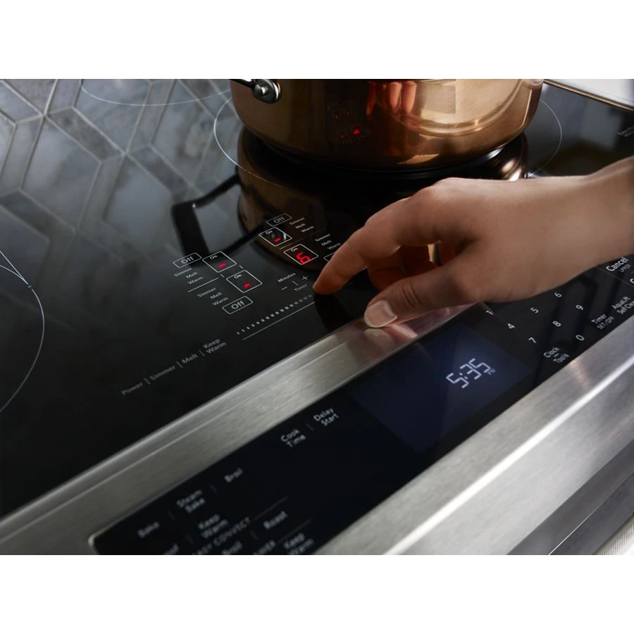 30" 5-Element Electric Convection Slide-In Range with Baking Drawer view 4