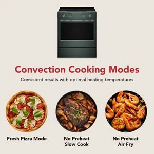 5.3 Cu. Ft. Smart Slide-in Electric Range with Two Even-Heat™ Hyper Elements and Convection Cooking Modes view 4