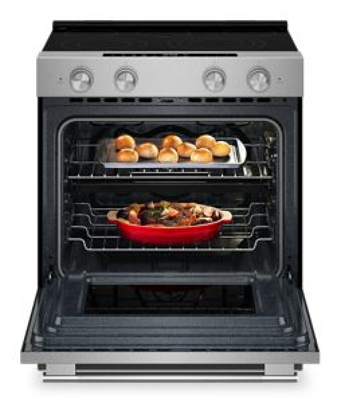 5.3 Cu. Ft. Smart Slide-in Electric Range with Two Even-Heat™ Hyper Elements and Convection Cooking Modes view 2