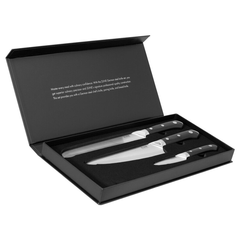 3-Piece Professional German Steel Kitchen Knife Set KSETTGS3